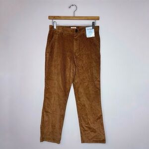 New Cat & Jack Kids Boy Size 12 Corduroy Brown Straight  Pants